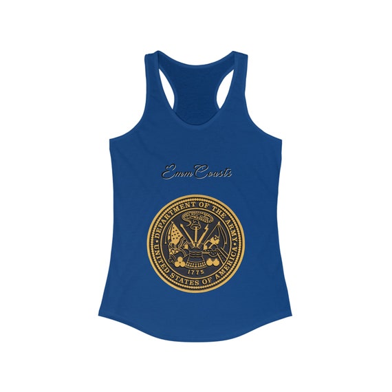 EmmCoasts US ARMY Logo Women's Ideal Racerback Tank