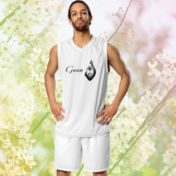 Guam-White Unisex Basketball Jersey