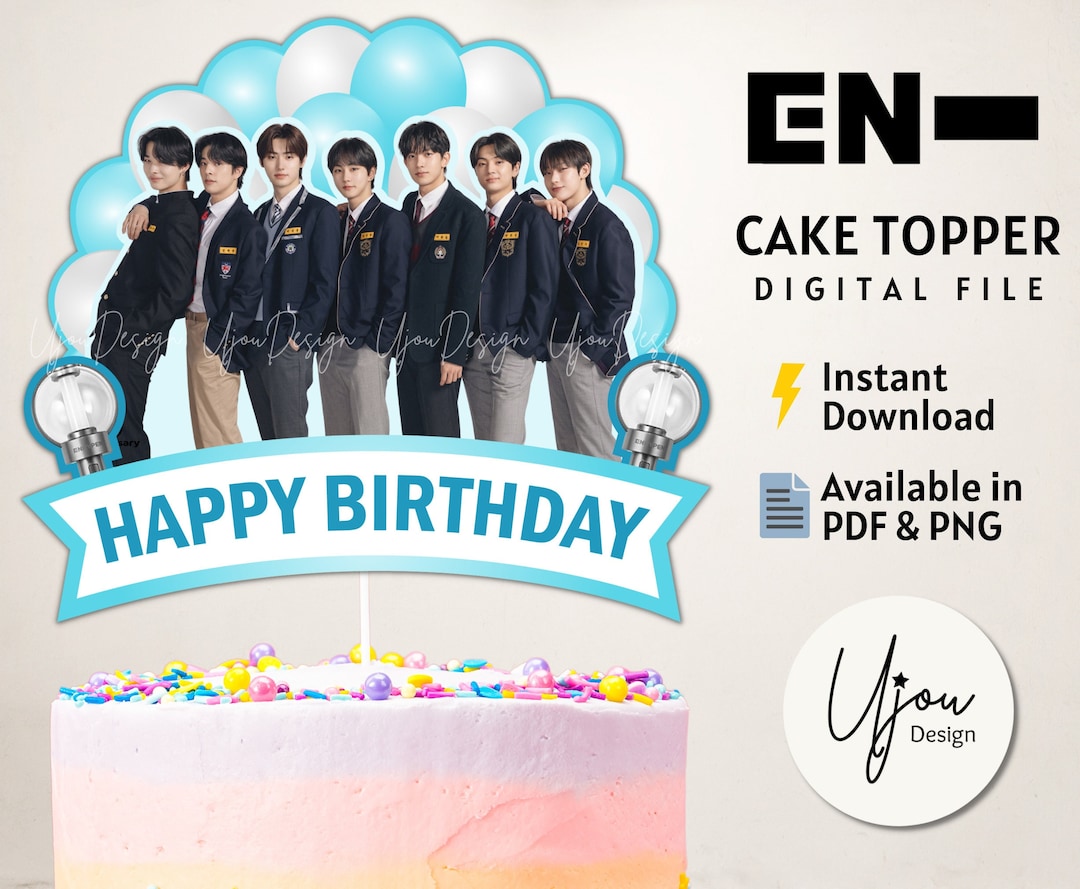 ENHYPEN Cake Topper Enhypen Centerpiece Enhypen Party Decor - Etsy UK