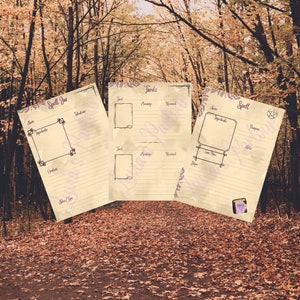All the Basics of Witchcraft Bundle, Printable Grimoire pages - Digital download - beginner witches