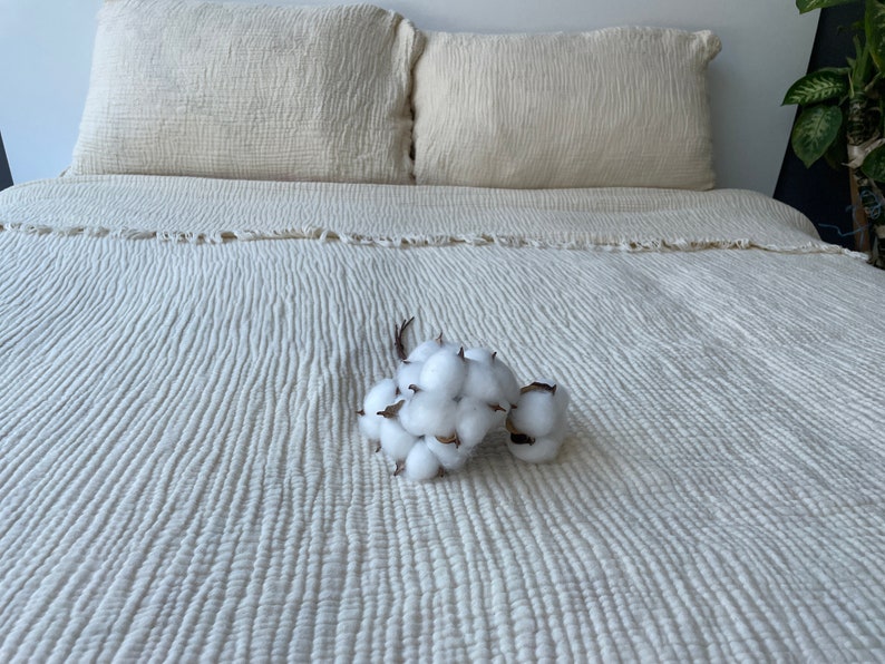 Muslin Bedspread 100 Cotton Muslin Throw Blanket 4 Layers Etsy