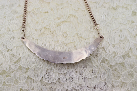 Vintage Sterling Silver Imitation Pearl Swirl Nec… - image 9
