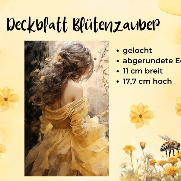 Deckblatt Blütenzauber || Golden Dreams || passend für deinen Binder