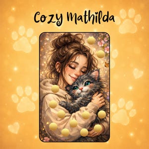 Cozy Mathilda || laminierte Rubbelchallenge || zum Einheften in den A6 Budgetbinder