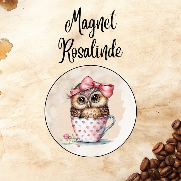 Magnet Rosalinde || Diameter 3.5 cm || Fridge magnet, button magnet