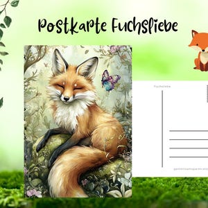 Postkarte || Fuchsliebe