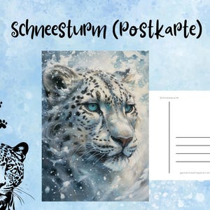 Postkarte || Schneesturm