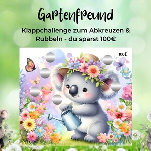 Gartenfreund 100 Euro || Klappchallenge zum Rubbeln und Abkreuzen
