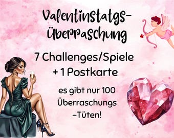 Valentinstags Tüte || mit 8 Überraschungen rund um das Fest der Liebe || Sparchallenges