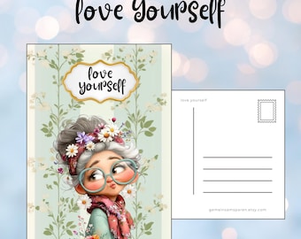Postkarte || love yourself