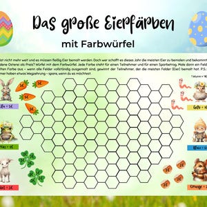 Das große Eierfärben || Klappchallenge mit Farbwürfel || Print mit 300g Papier
