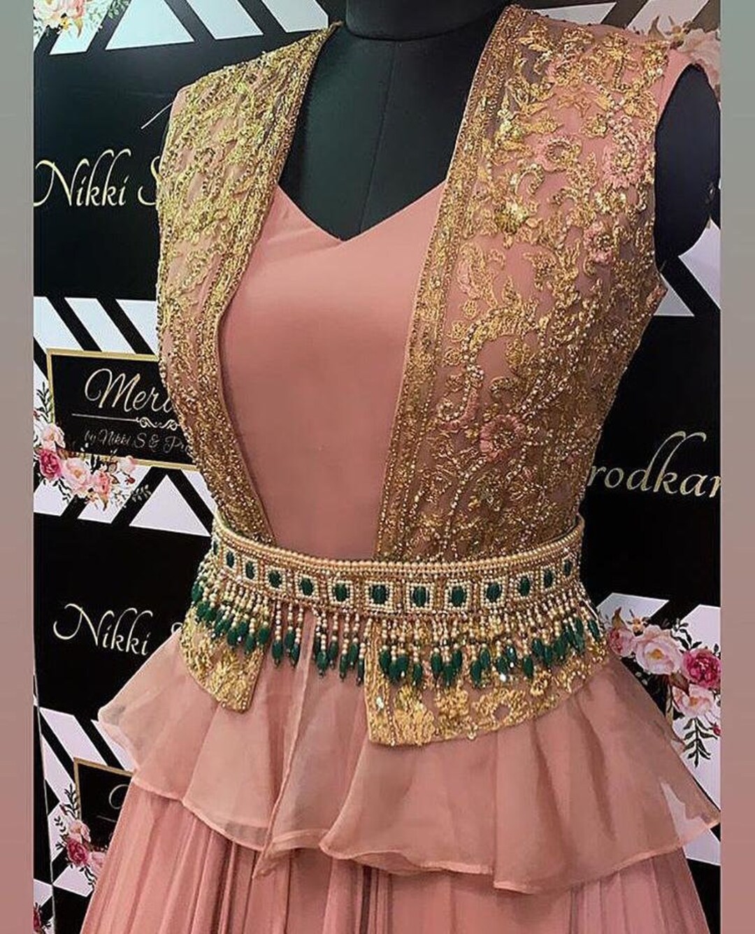 beaded waist belt