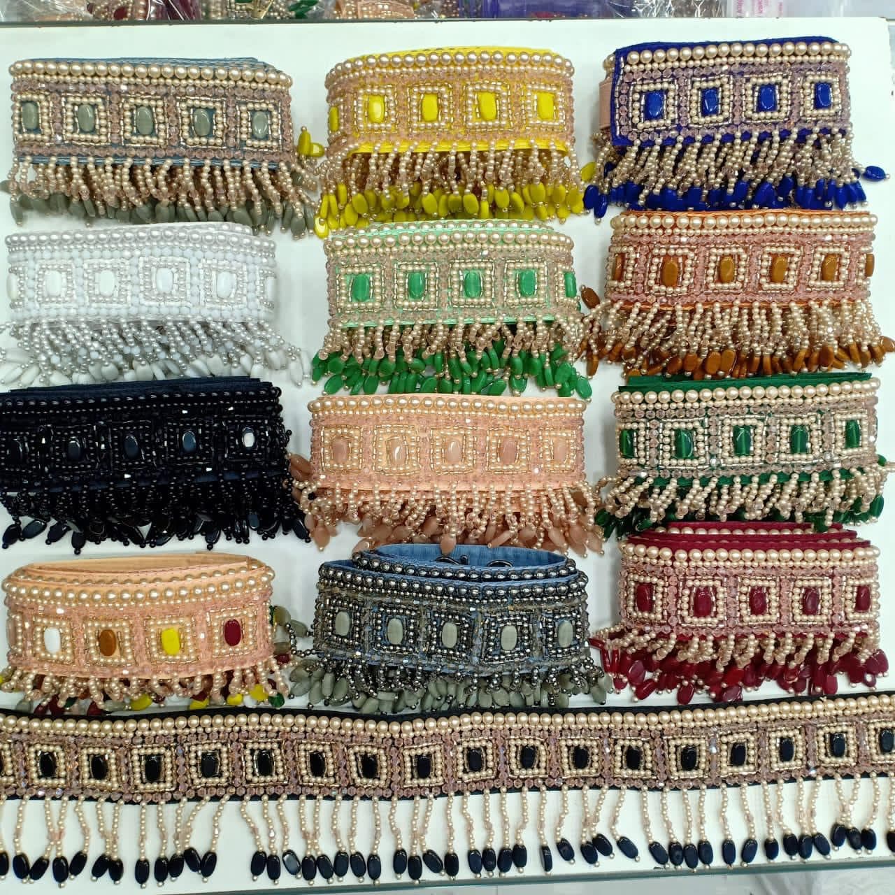beaded waist belt
