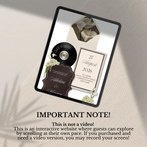Ivory Brown Wedding Website Template | Editable Canva Invitation with RSVP and Music (Digital Download) image 14