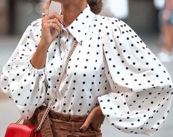 White Fluffy Blouse - Etsy