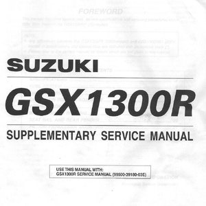 Suzuki GSX 1300 R K1 Hayabusa 2001 Service Manual 31 pages