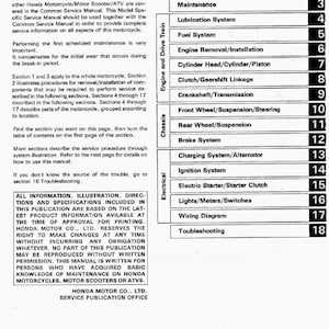 Honda CB 750 F2 1997 Service Manual 201 pages