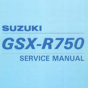 Suzuki GSX R 750 SRAD 1996 2000 Service Manual 558 pages