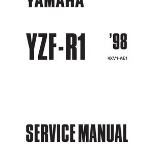 Yamaha YZF R1 1998 Service Manual 418 pages