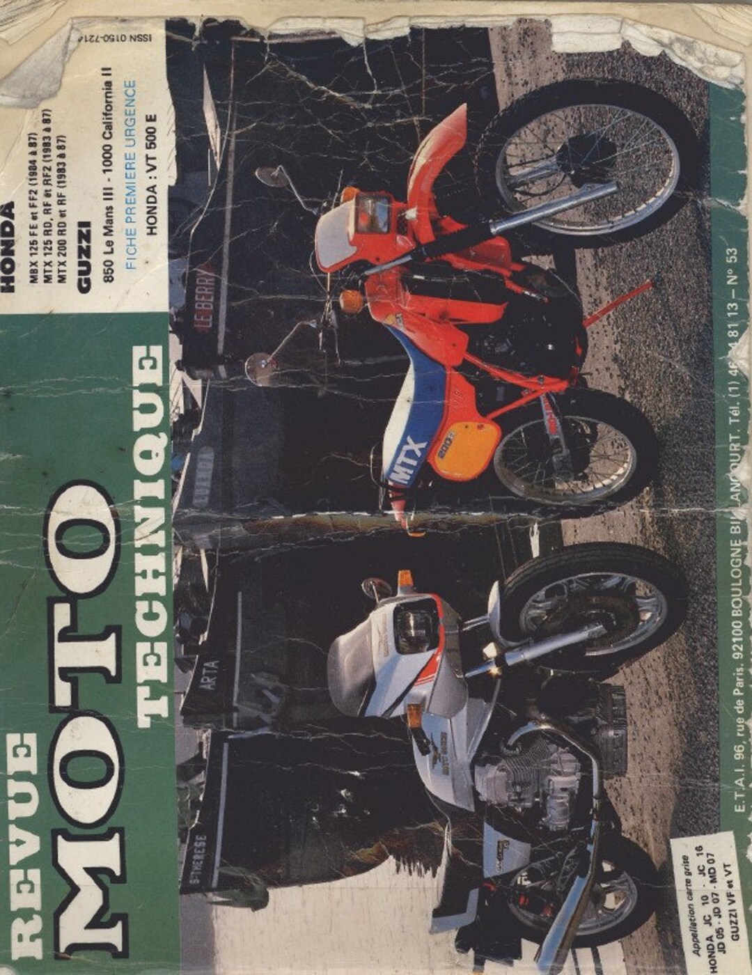 Honda MTX MBX 125 200 1983 1987 Service Manual 76 Pages - Etsy