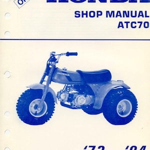 Honda ATC70 Shop Manual 73-74 106 pages