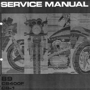 Honda CB 400F CB1 &#39;89 service manual 178 pages