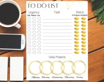 To Do List Printable - Etsy