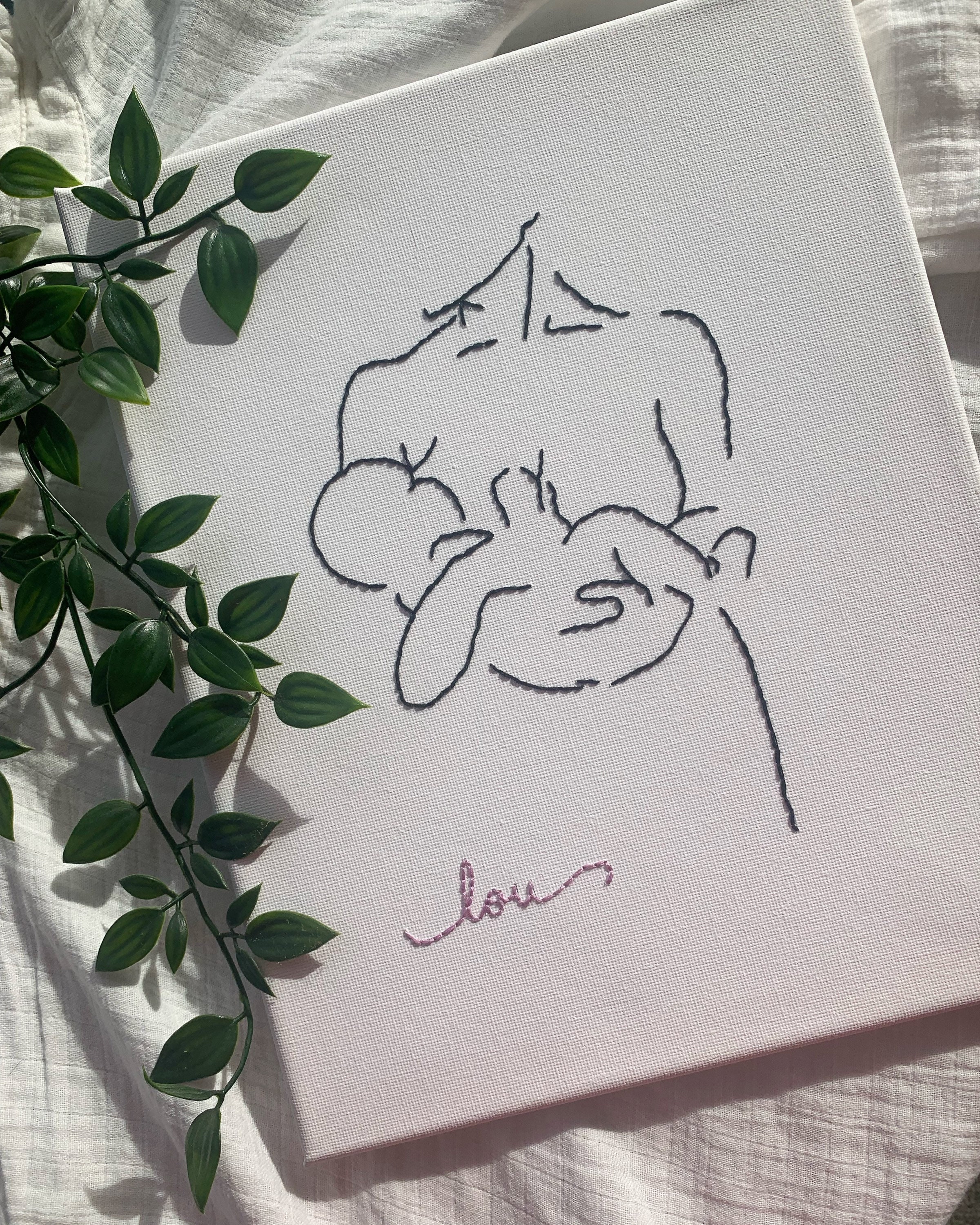 Cadre Décoratif - Broderie sur Toile