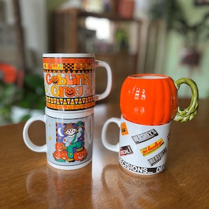 Vintage Halloween Mugs
