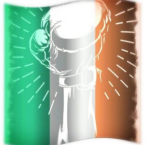 Boxing glove design with country flag to print as pictures, posters, cards and designs for t-shirts, hoodies or bags.