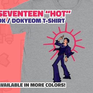 Seventeen SVT Hot Face the Sun DK Dokyeom K-Pop Cartoon Art Classic Unisex Crewneck T-Shirt