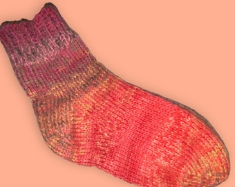 Hand knitted Wool Mix Socks