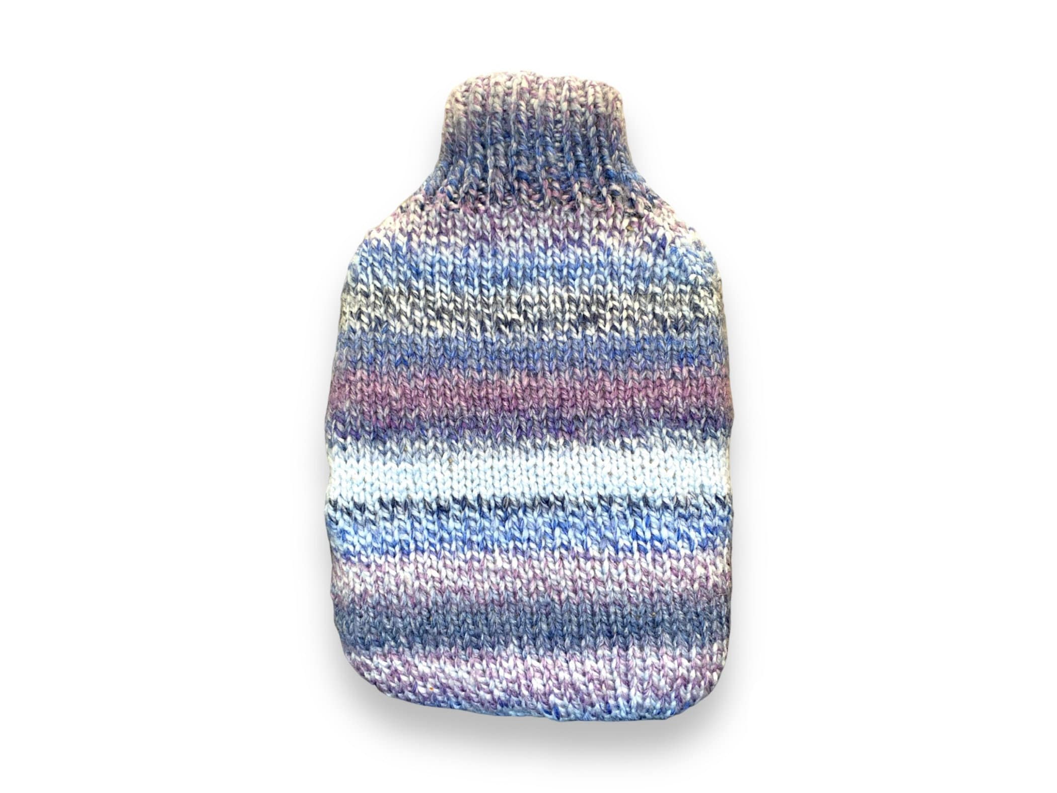 Dottie - Grey & Natural Knitted Hot Water Bottle Cover – Mason