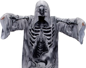 Ghost Costume Skeleton Child-Adult Halloween Costume