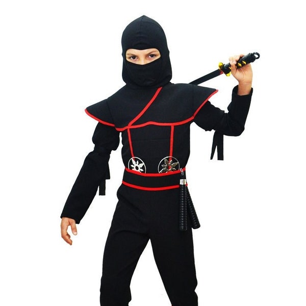 Secret Ninja Kinderkostüm Black Luxury