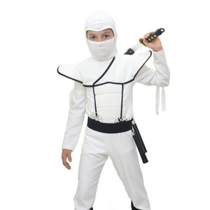Secret Ninja Kids Costume White Luxury