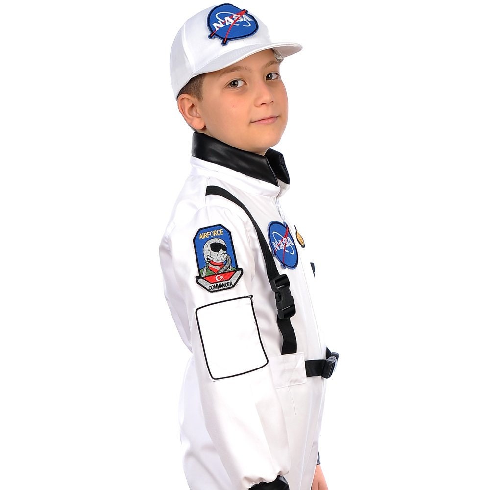 Embroidered Astronaut Costume With Hat, Space Suit for Kids - Etsy UK