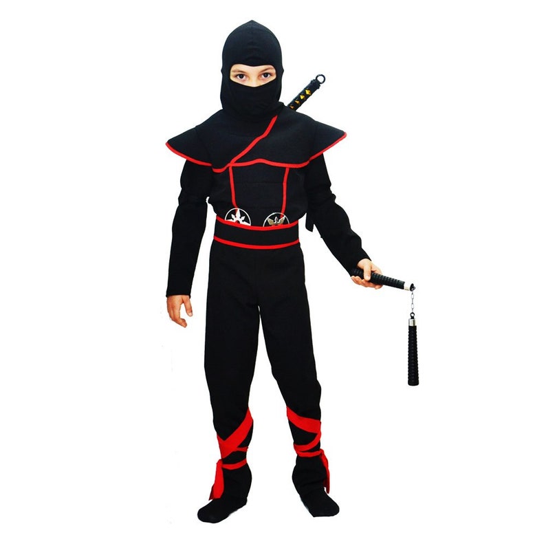 Secret Ninja Kids Costume Black Luxury Etsy