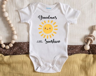Grandma's Little Sunshine baby vest boys girls Grandma's Little Sunshine baby vest boys girls