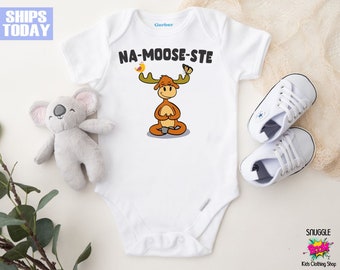 Na-Moose-Ste Moose Onesie® - Cute Custom Onesie® - Funny Onesie® - Cute Onesie® - Moose Onesie® - Moose Shirt