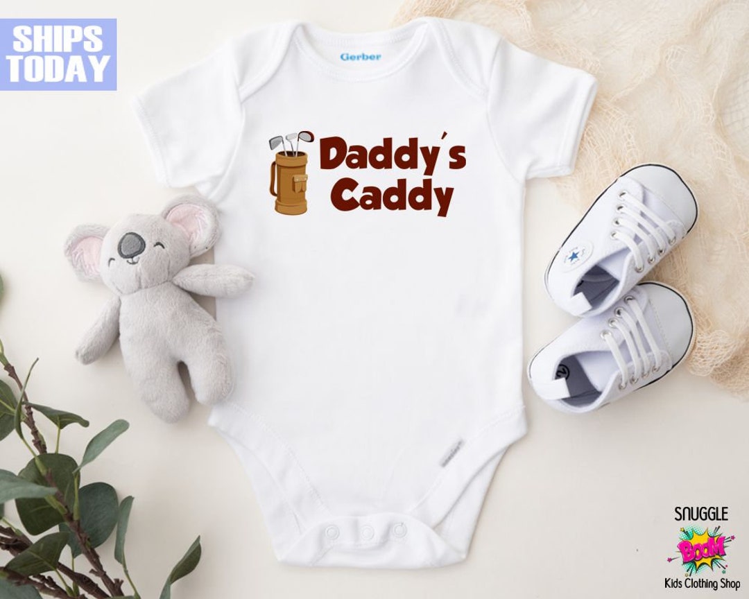 Daddy's Caddy Golf Onesie® Cute Custom Onesie® Golf Onesie® Funny