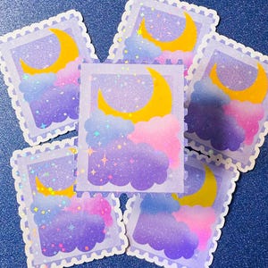 Sticker "Timbre Cosmique" – Une lettre venue des étoiles !