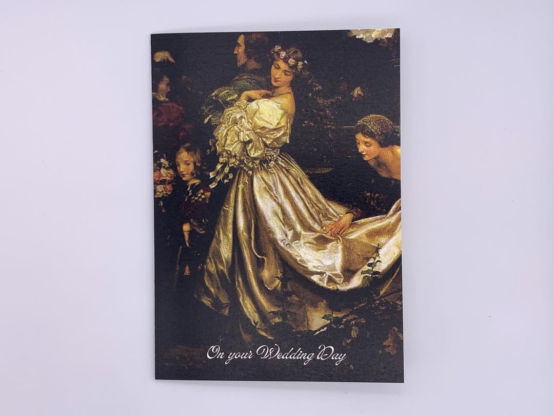 Pre raphaelite Wedding Art Card the Uninvited Guest Eleanor 