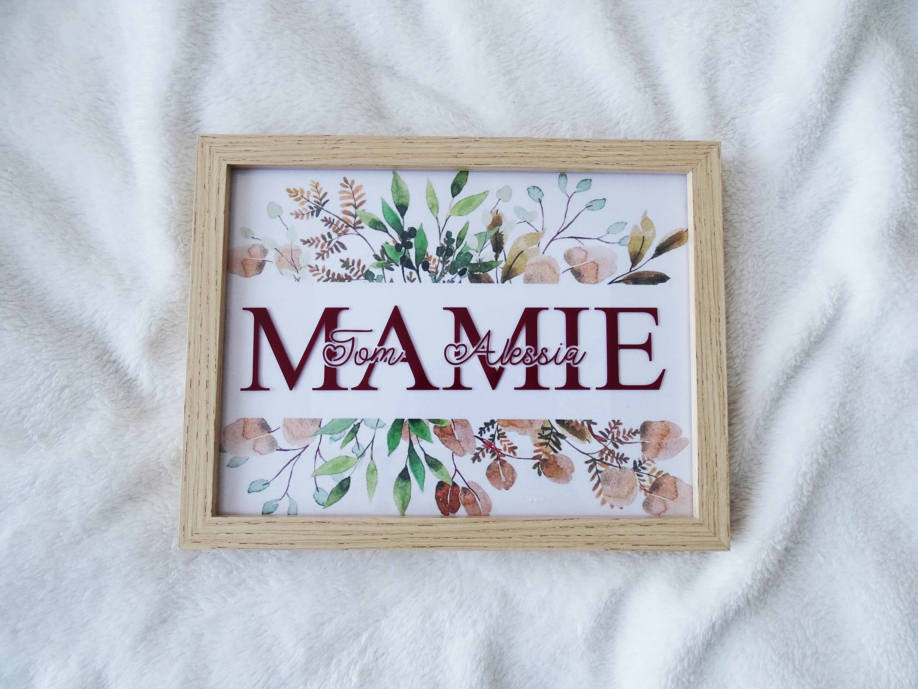 Cadre Personnalisé sur Vitre