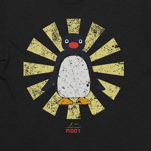 Noot Noot T-Shirt: Retro Japanese Penguin Parody Tee