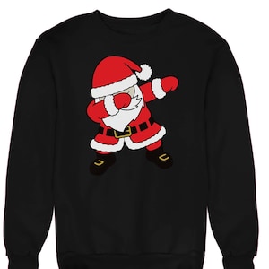 Dab Santa Christmas Jumper Sweater Adults & Kids Sizes, Funny Christmas Sweatshirts, Xmas Jumpers, Ugly Jumpers