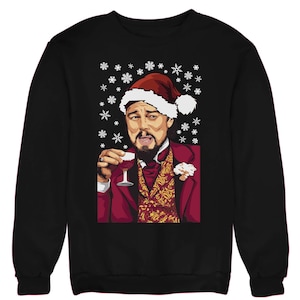 Leo DiCaprio Meme Christmas Jumper Sweater Adults & Kids Sizes, Funny Christmas Sweatshirts, Xmas Jumpers, Ugly Jumpers