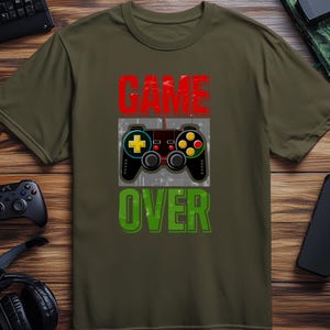 Game Over T-Shirts, Gamer T-Shirts, Video Game T-Shirts, Gaming T-Shirts, Funny Gamer T-Shirts, Geek T-Shirts, Retro Gamer T-Shirts