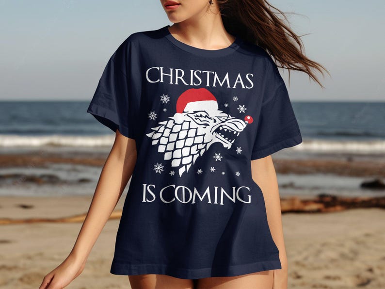 Christmas is Coming Tshirt, Funny Holiday Gift Tee, Festive Graphic