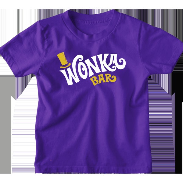 Wonka Bar Inspired Shirt World Book Day T-Shirt Adults & Kids Shirt 100% Cotton Costume